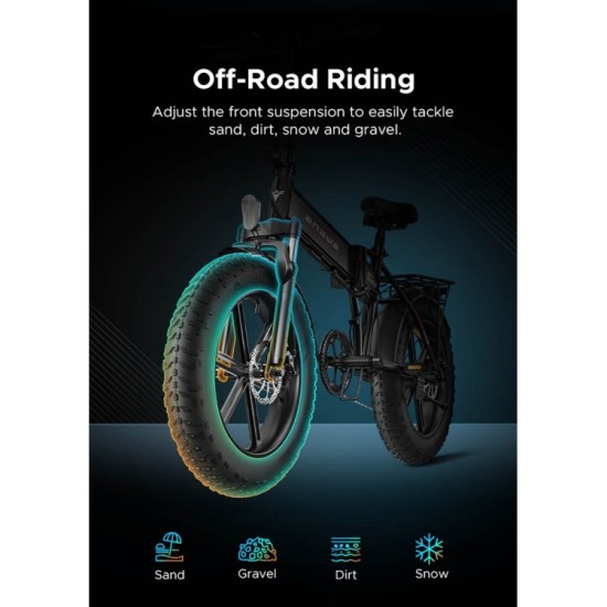 ENGWE EP-2 PRO 750W elektrinis dviratis Fat bike