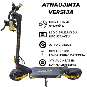 TEVERUN BLADE MINI ULTRA 60V 27Ah elektrinis paspirtukas (2025m. modelis)