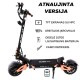 TEVERUN BLADE GT+ II 60V 35Ah elektrinis paspirtukas | ATNAUJINTA Versija 2025 | Talpi LG 35Ah baterija