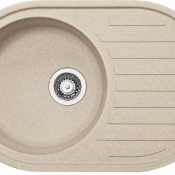 Granitinė plautuvė Franke Ronda, ROG 611, užkemšamas ventilis, Beige