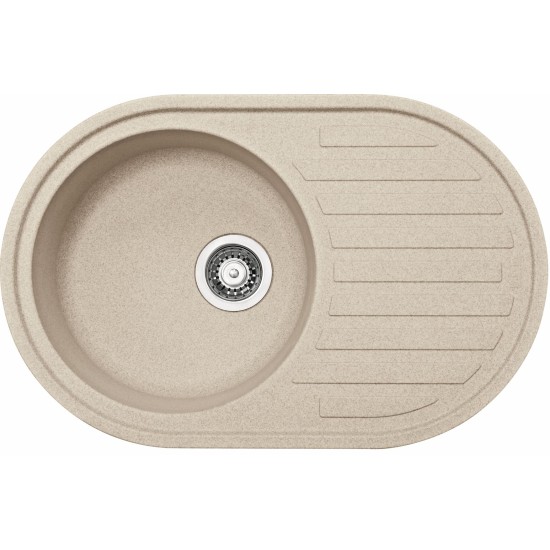 Granitinė plautuvė Franke Ronda, ROG 611, ekscentrinis ventilis, Beige