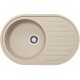 Granitinė plautuvė Franke Ronda, ROG 611, ekscentrinis ventilis, Beige