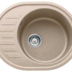 Granitinė plautuvė Franke Ronda, ROG 611-62, užkemšamas ventilis, Beige