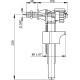 WC prileidimo mechanizmas AlcaPlast, šoninio pajungimo 3/8