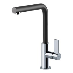 Plautuvės maišytuvas Franke BAT Neptune-Evo, be ištraukiamo dušelio, chrome/juoda
