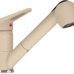 Plautuvės maišytuvas Franke Novara, PLUS su ištraukiamu dušeliu, Beige