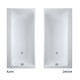 Akrilo vonia Cersanit Smart, 160x80 cm kairinė