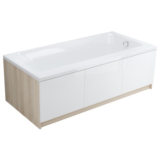 Akrilo vonia Cersanit Smart, 160x80 cm kairinė