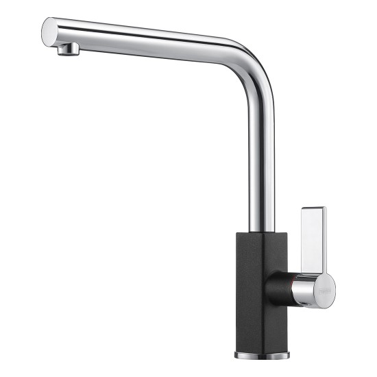 Plautuvės maišytuvas Franke Maris, be ištraukiamo dušelio, Chrome/Onyx