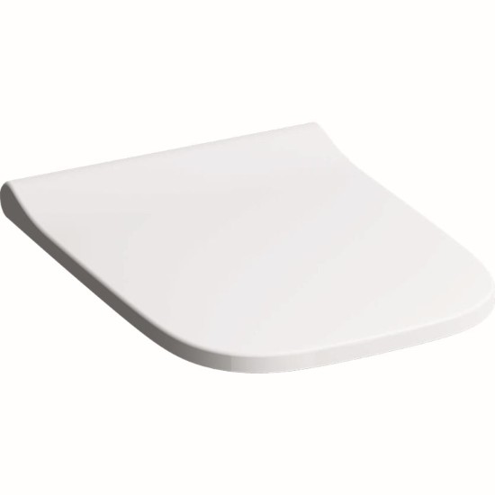 WC dangtis Geberit, Smyle Square, Slim, lėtai nusileidžiantis