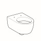 WC pakabinamas Geberit, iCon, su apvadu
