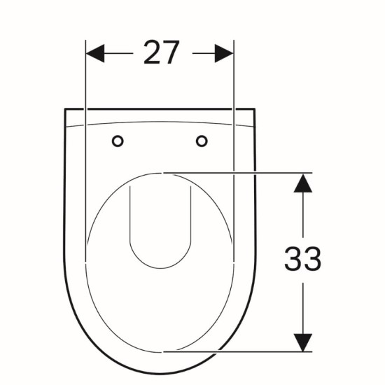 WC pakabinamas Geberit, iCon, su apvadu, trumpesnis