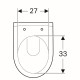 WC pakabinamas Geberit, iCon, su apvadu, trumpesnis