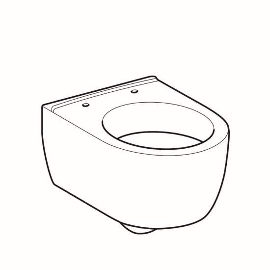 WC pakabinamas Geberit, iCon, su apvadu, trumpesnis