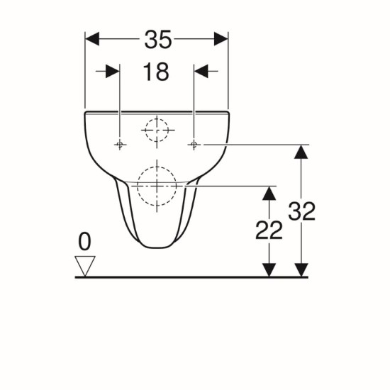 WC pakabinamas Geberit, Smyle, Rimfree