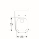 WC pakabinamas Geberit, Smyle, Rimfree