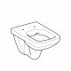 WC pakabinamas Geberit, Selnova Square, Rimfree