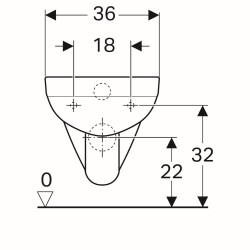 WC pakabinamas Geberit, Selnova Square, trumpesnis