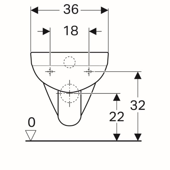 WC pakabinamas Geberit, Selnova Square, trumpesnis