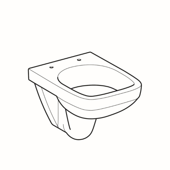 WC pakabinamas Geberit, Selnova Square, trumpesnis