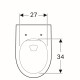 WC pakabinamas Geberit, Selnova, Rimfree