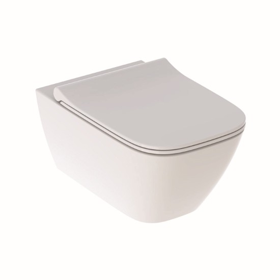 WC rėmo komplektas Geberit, Duofix Basic Delta 20, su WC Smyle Square ir Sandwich soft-close dangčiu