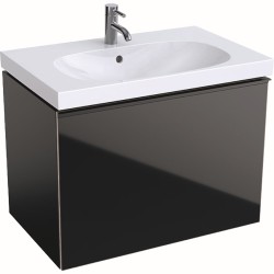Spintelė praustuvui Geberit Acanto, 75 cm, Juoda