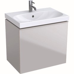 Spintelė praustuvui Geberit Acanto, 60 cm siauresnė, Smėlio pilkumo