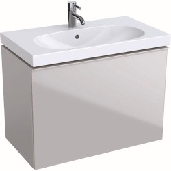 Spintelė praustuvui Geberit Acanto, 75 cm siauresnė, Smėlio pilkumo