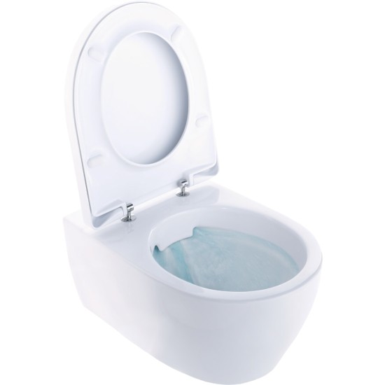 WC rėmo komplektas Geberit, Duofix Sigma, su Ifo iCON Rimfree ir soft-close dangčiu ir baltu klavišu