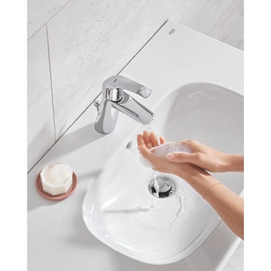 Praustuvo maišytuvas Grohe Eurosmart New, M-dydis, su dugno vožtuvu