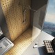 Dušo kabina Ravak Walk-in Wall, 70x200 juoda+Transparent