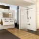Dušo kabina Ravak Walk-in Wall, 70x200 juoda+Transparent