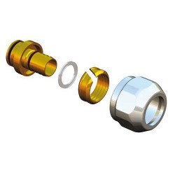 HERZ VUA-50 DE LUXE 22mm jungtis, d16 plastikiniam vamzdžiui
