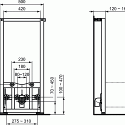 Bidė rėmas Ideal Standard Prosys