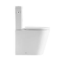 Pastatomas WC SAT, Brevis Rimfree, su lėtai nusileidžiančiu dangčiu, pilnai pristatomas