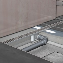 Dušo latako korpusas Aco ShowerDrain C, 65 mm su horizontaliu flanšu, 685 mm