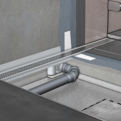 Dušo latako korpusas Aco ShowerDrain C, 65 mm su vertikaliu flanšu, 685 mm