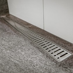 Grotelės dušo latakui ACO ShowerDrain C, Wave, 1085 mm