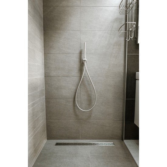 Grotelės dušo latakui ACO ShowerDrain C, Slot, 1185 mm
