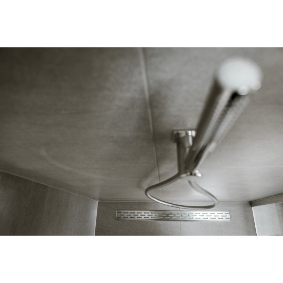 Grotelės dušo latakui ACO ShowerDrain C, Slot, 1185 mm