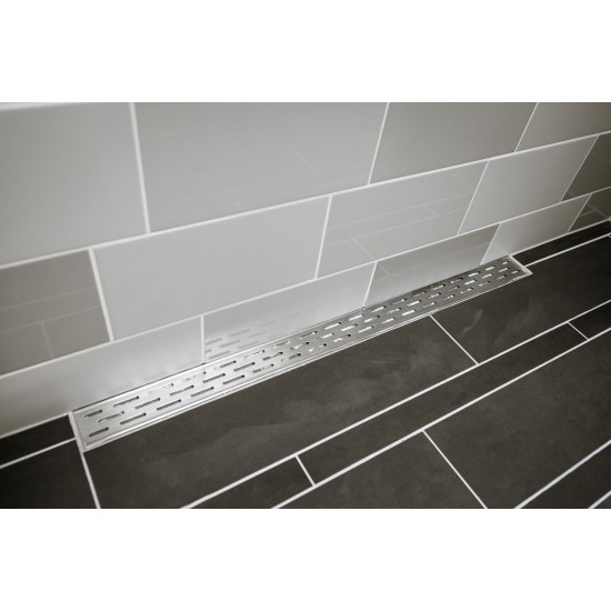 Grotelės dušo latakui ACO ShowerDrain C, Slot, 1185 mm