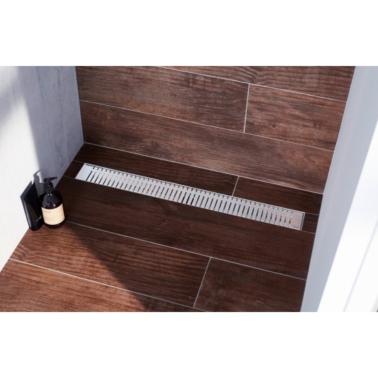 Grotelės dušo latakui ACO ShowerDrain C, Piano, 585 mm