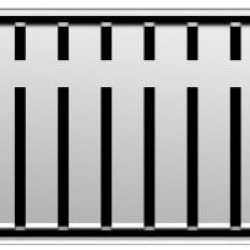 Grotelės dušo latakui ACO ShowerDrain C, Piano, 1085 mm
