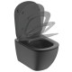 WC rėmo komplektas Ideal Standard ProSys, su WC Tesi Aquablade ir soft-close dangčiu Silk Black M2