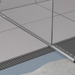 Profiliuotis ACO ShowerStep, metalo matinė, 990/10/30 mm, dešininis
