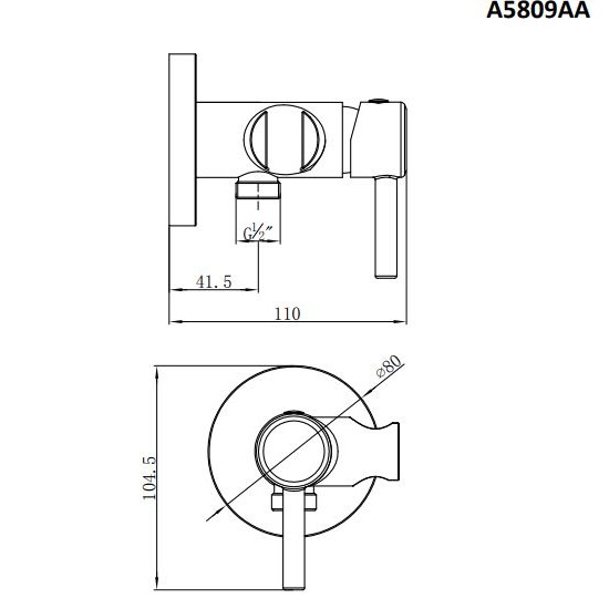 Potinkinis bidetės maišytuvas Ideal Standard, Concept100