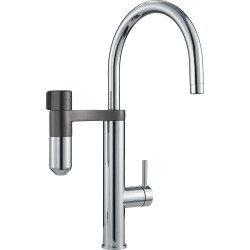 Plautuvės maišytuvas Franke su filtru, Vital J-Spout Chromas/Gunmetal filtruotam ir karštam/šaltam vandeniui