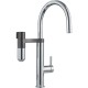 Plautuvės maišytuvas Franke su filtru, Vital J-Spout Chromas/Gunmetal filtruotam ir karštam/šaltam vandeniui