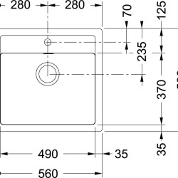 Tectonite plautuvė Franke, Sirius SID 610, Smėlio